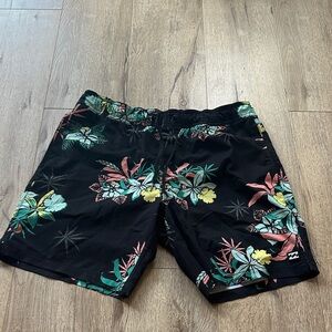 Billabong Floral Black Board Shorts